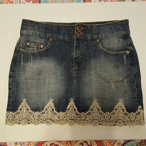 Body Central Jean Skirt